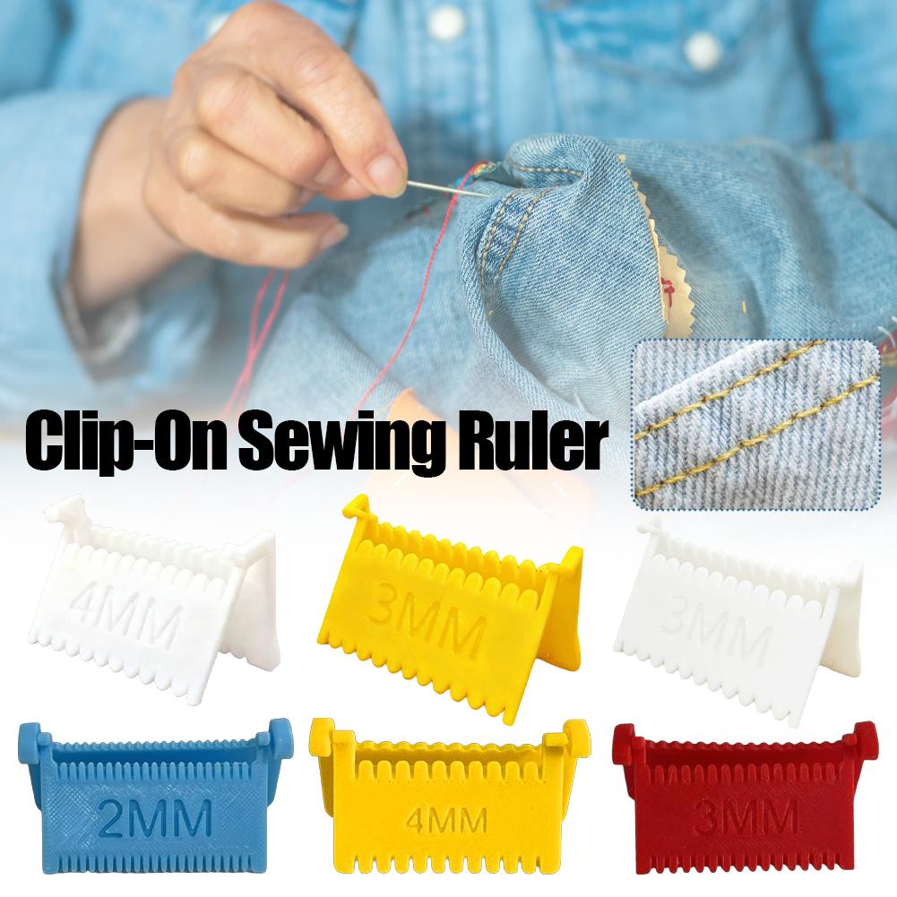 Leatherwork Ruler - Clip-On Sewing Ruler 2/3/4MM Seam Allowance