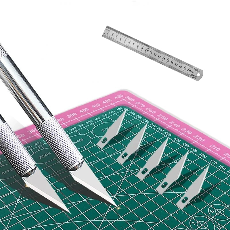 Leatherwork Ruler - A3 Cutting Pad Carving Knife /