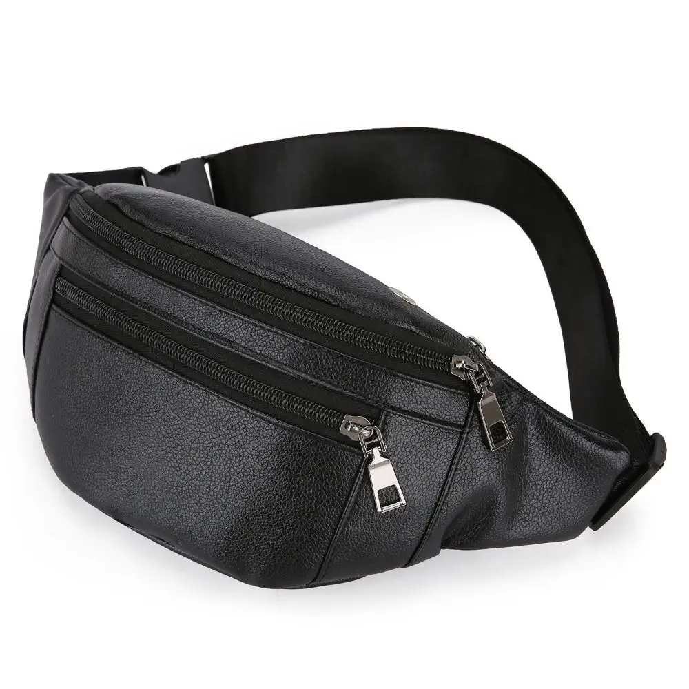 Leather Work Bag - Multifunctional Crossbody Cash Wallet Outdoor Business