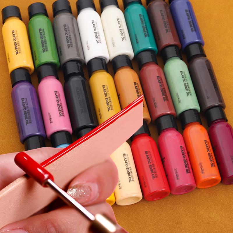 Leather Dye Finish - 30ml Leather Edge Paint Oil Dye