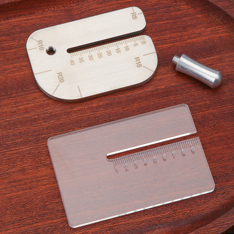 Leatherwork Ruler - Stainless Steel Leather Stitching Punch Aid