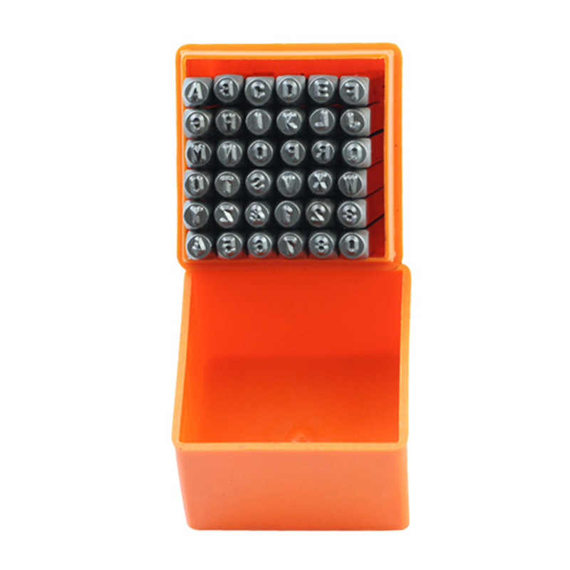 Leatherwork Punch - 36 Pcs Punch Stainless Steel Letter
