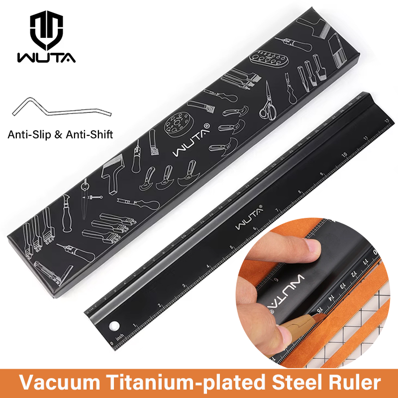 Leatherwork Ruler - WUTA Leather Cutting Ruler Safety Ruler