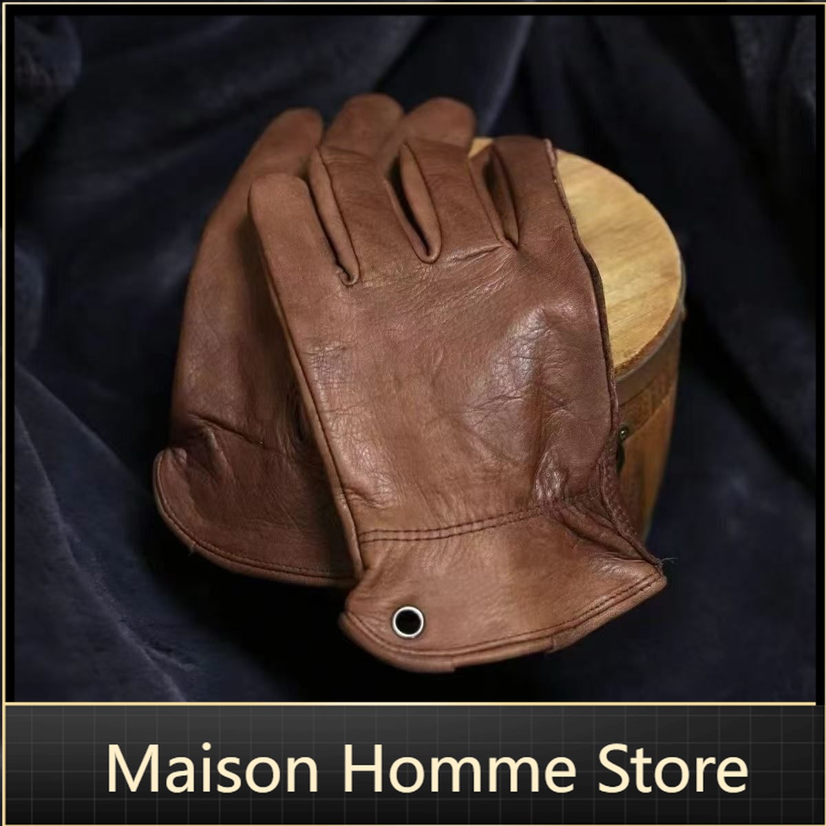 Leather Work Factory - Top-Grain Cowhide Gloves Windproof Wear Resistant
