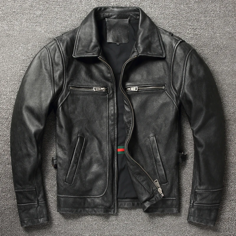 Leather Work Jacket - 2025 Retro Style 100% Top Layer