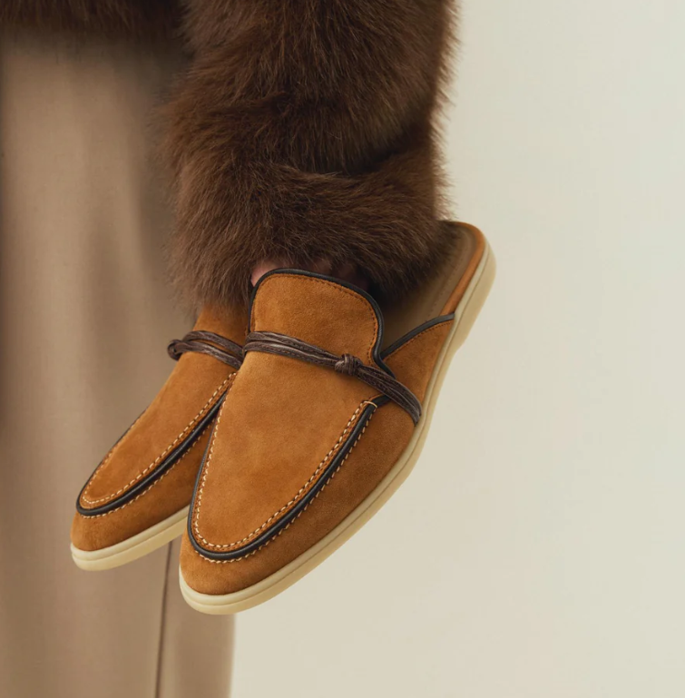 Leather Work Flats - Loafers for Men Designer Luxury Middle