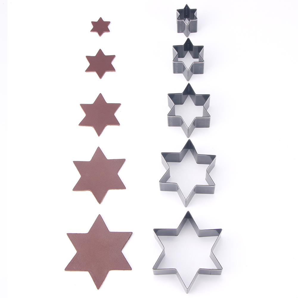 QJH 5PCS Hexagonal Leather Cut - Leatherwork Punch ulasan dan harga