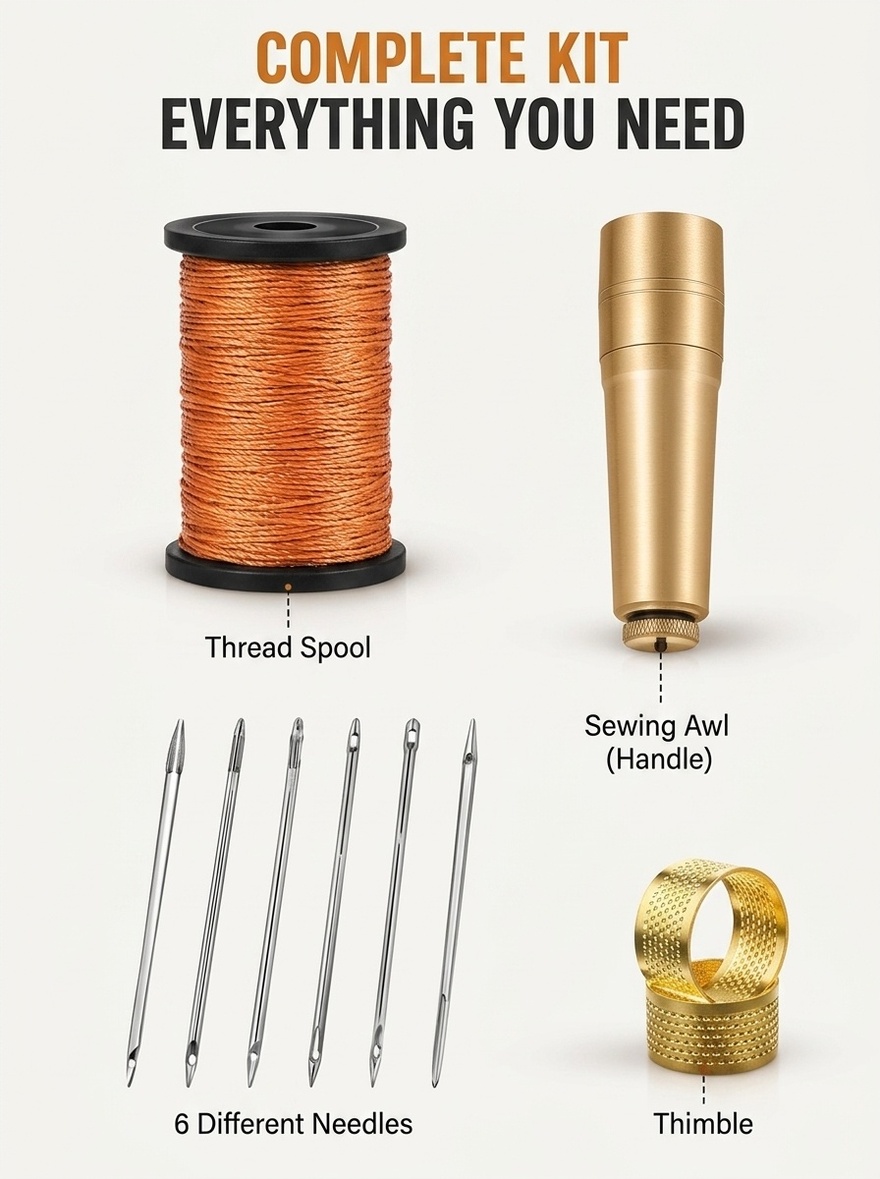 Leather Stitching Tool, Hand S - Leather Work Bag ulasan dan harga