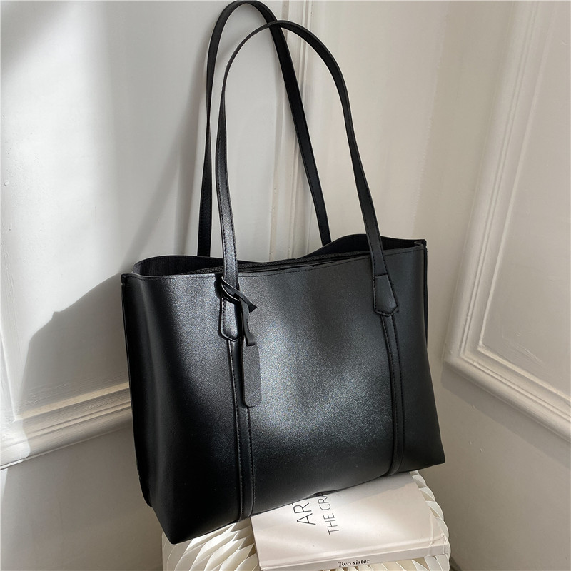 Classic Black Faux Leather Tot - Leatherwork Fasteners ulasan dan harga