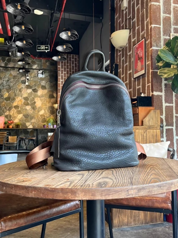 Soft Natural Sheepskin Casual  - Leather Work Backpack ulasan dan harga