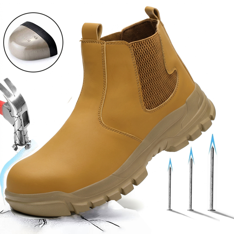 Durable Men's Safety Shoes Fas - Leather Work Factory ulasan dan harga