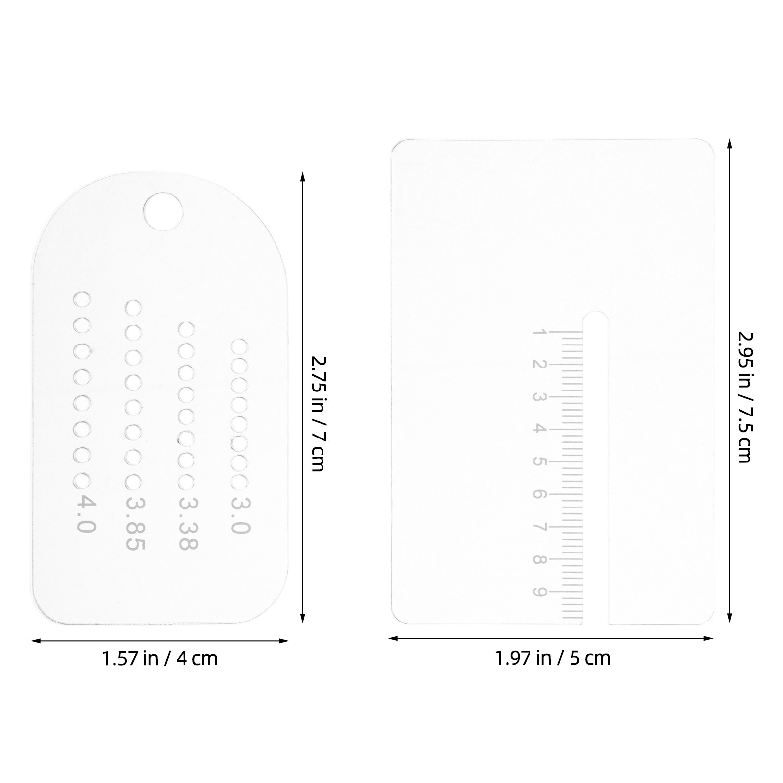 2Pcs Leathercraft Punch Spacin - Leatherwork Ruler ulasan dan harga