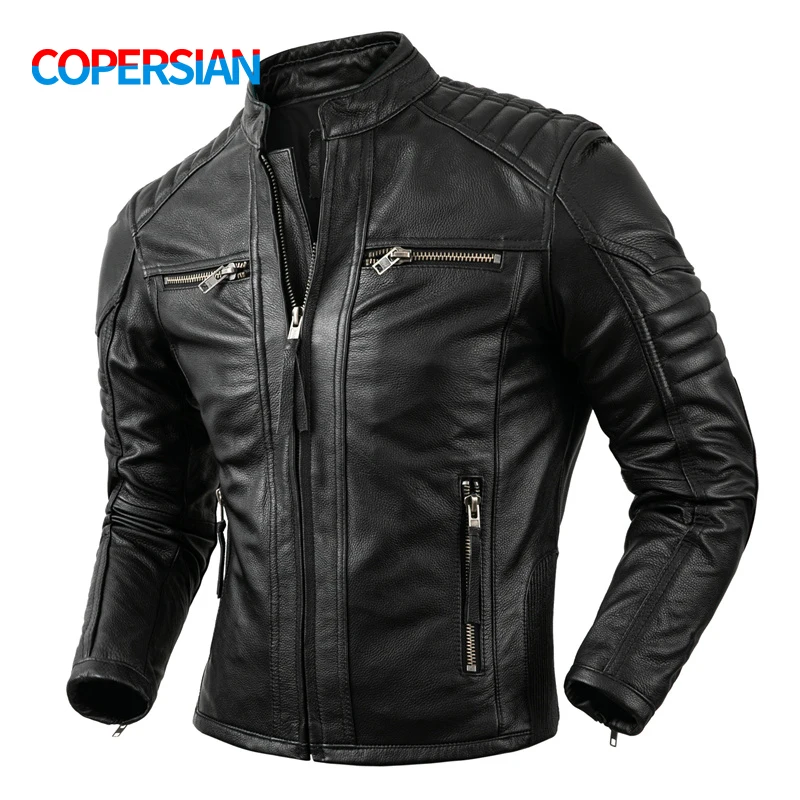 2023 New Motorcycle Causal Vin - Leather Work Jacket ulasan dan harga