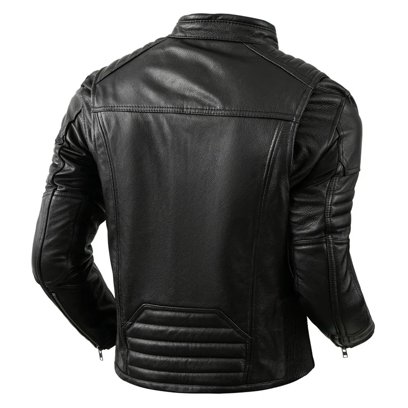 2023 New Motorcycle Causal Vin - Leather Work Jacket ulasan dan harga