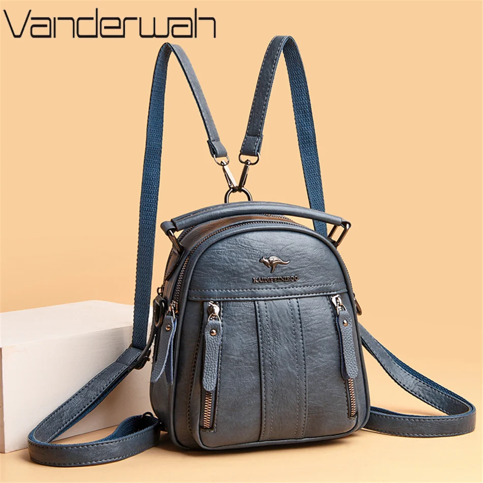 4 In 1 Leather Backpacks Multi - Leather Work Backpack ulasan dan harga