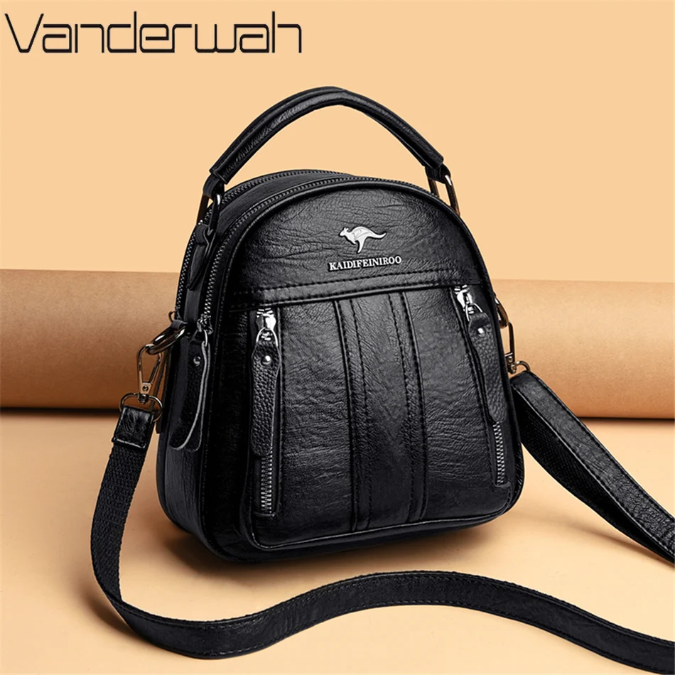 4 In 1 Leather Backpacks Multi - Leather Work Backpack ulasan dan harga