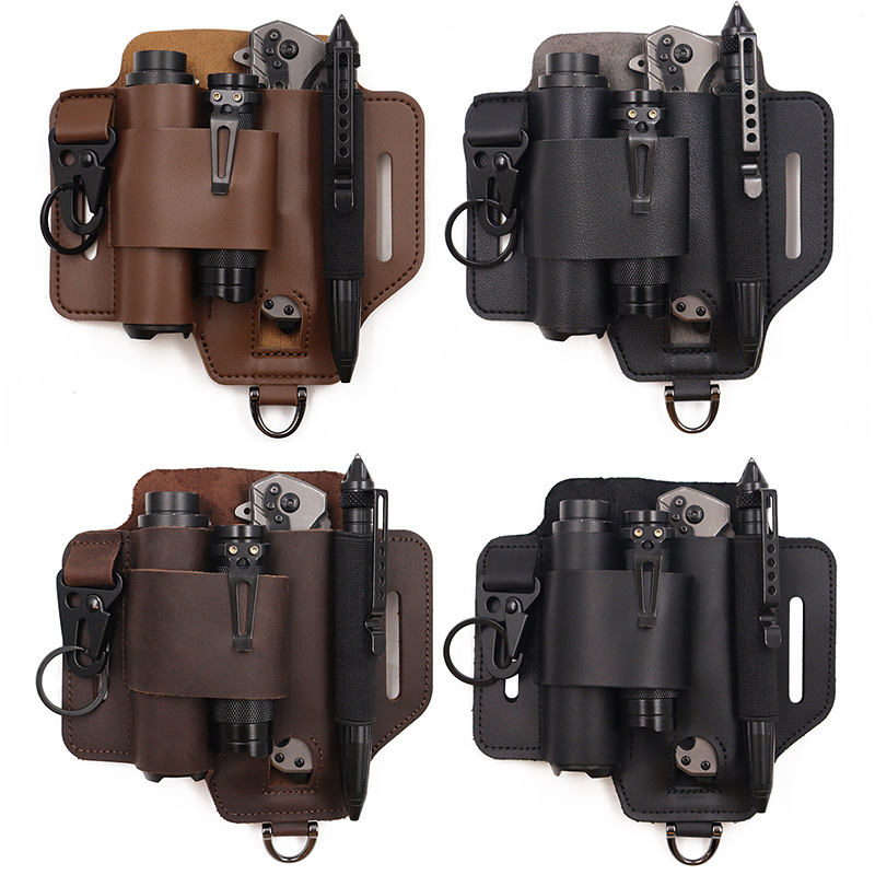 EDC Tactical Tool Holster Wild - Leather Work Bag ulasan dan harga