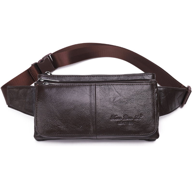Men Waist Fanny Pack Belt Hip  - Leatherwork Fasteners ulasan dan harga