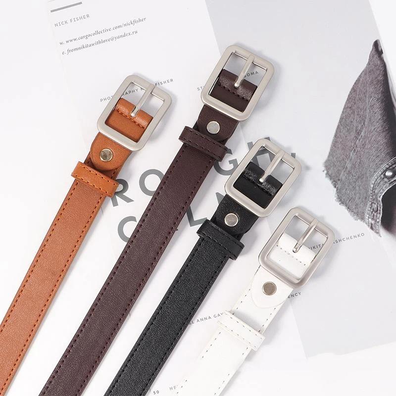 【IIOO】1pc Women's Belt Trendy  - Leather Work Jeans ulasan dan harga