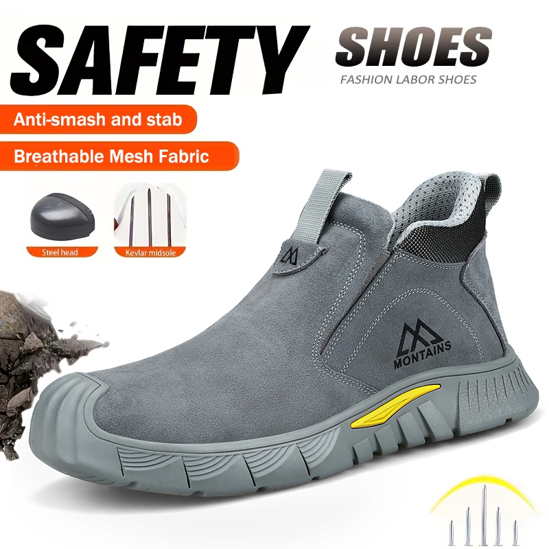 Durable Men's Safety Shoes Fas - Leather Work Factory ulasan dan harga