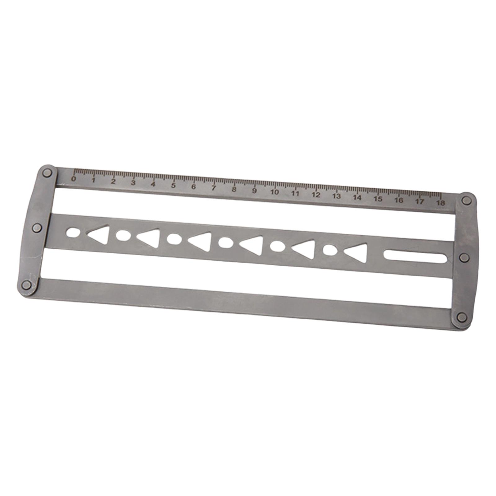 Iron Belt Positioning Ruler Ad - Leatherwork Ruler ulasan dan harga