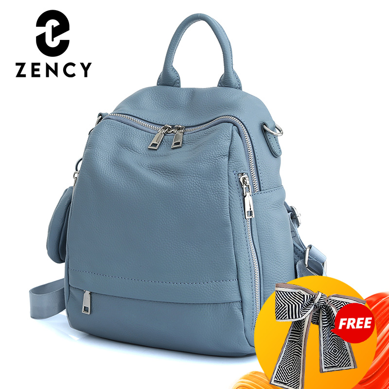 Zency Women's Genuine Leather  - Leather Work Backpack ulasan dan harga