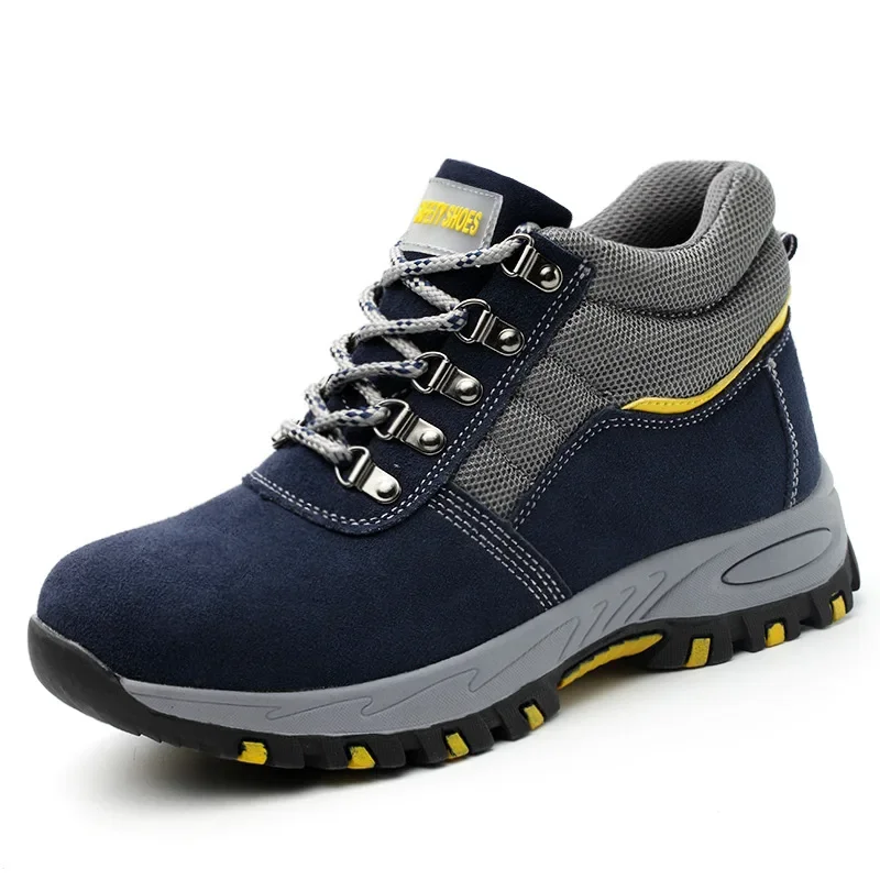 High Quality Men Safety Boots  - Leather Work Flats ulasan dan harga
