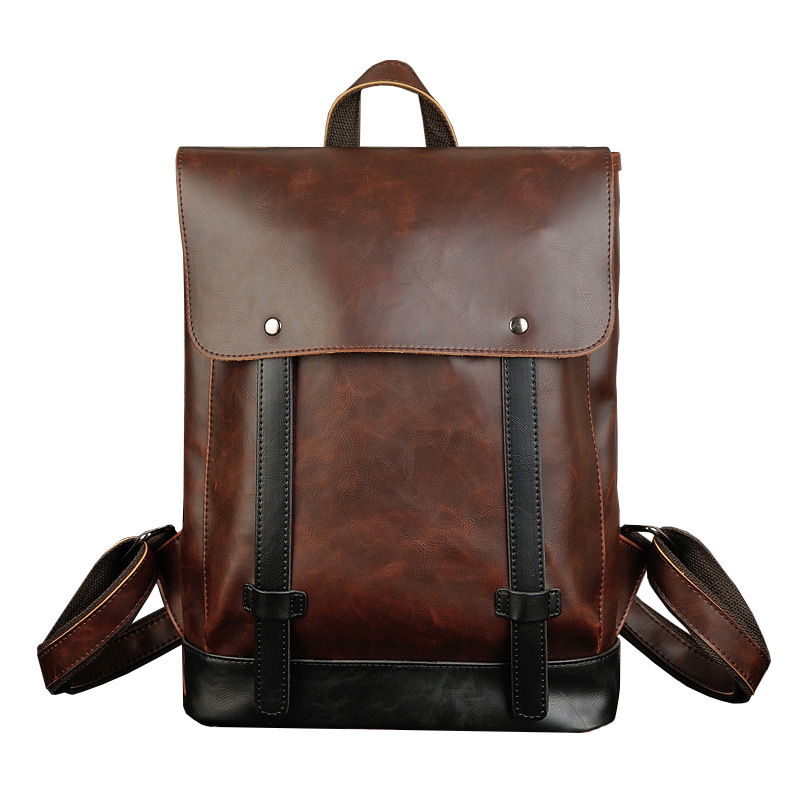 GOYN Men Vintage Leather Backp - Leather Work Rucksack Mens ulasan dan harga