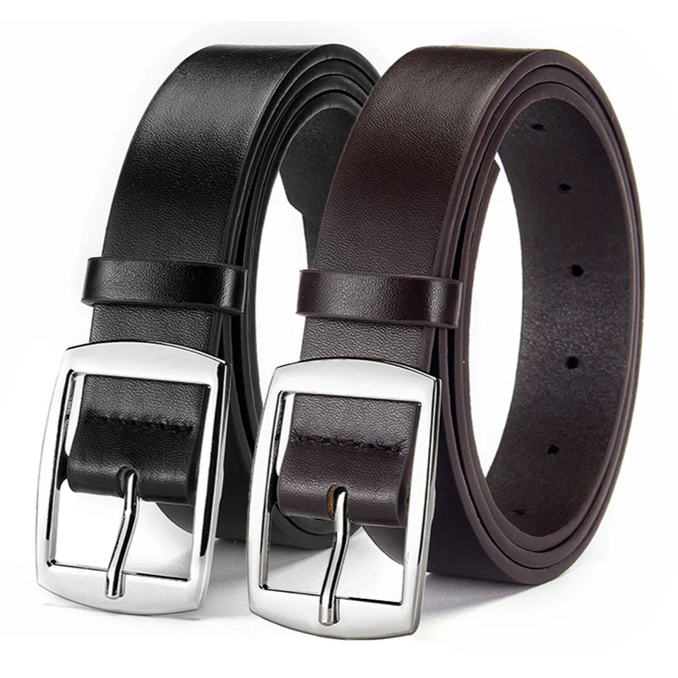 New Luxury Belt for Men PU Lea - Leather Work Jeans ulasan dan harga