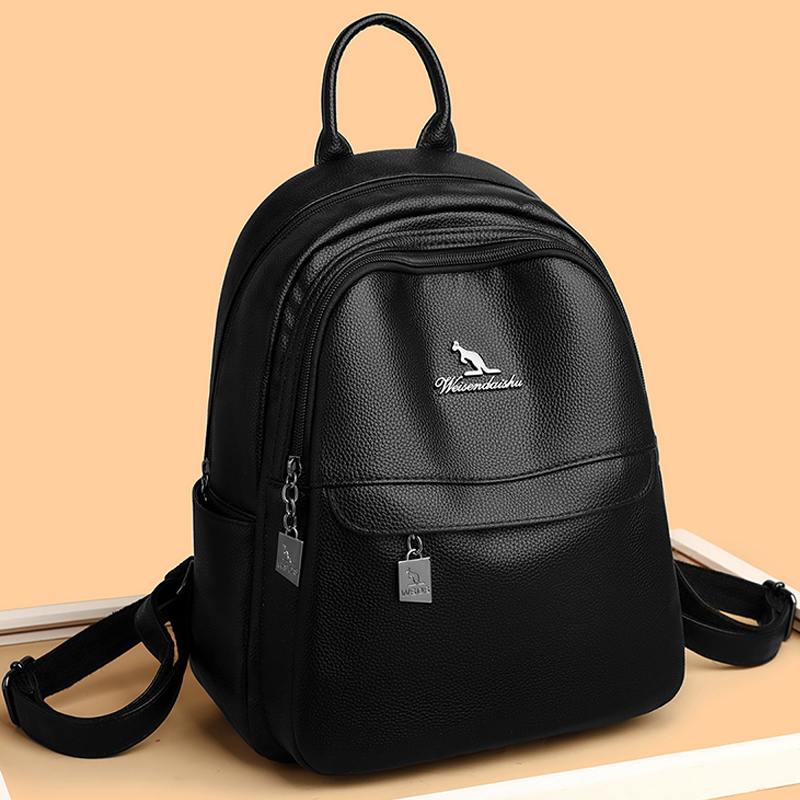 2024 New Women's Shoulder Bag  - Leather Work Backpack ulasan dan harga