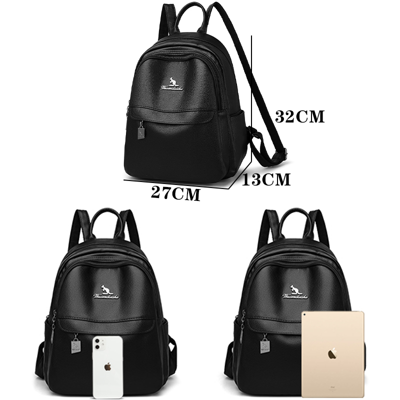 2024 New Women's Shoulder Bag  - Leather Work Backpack ulasan dan harga