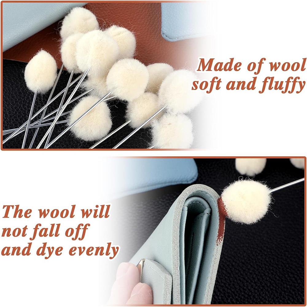 10/30pcs Leather Wool Balls Pa - Leather Dye Finish ulasan dan harga