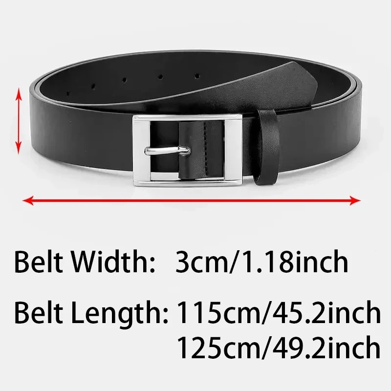 New Luxury Belt for Men PU Lea - Leather Work Jeans ulasan dan harga