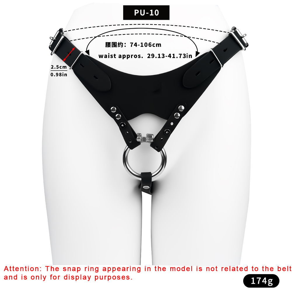 LEZEE Sissy Chastity Belt Harn - Leatherwork Fasteners ulasan dan harga