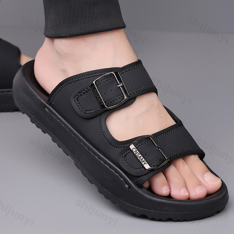 Men's Slippers 2025 Summer Bre - Leather Work Flats ulasan dan harga