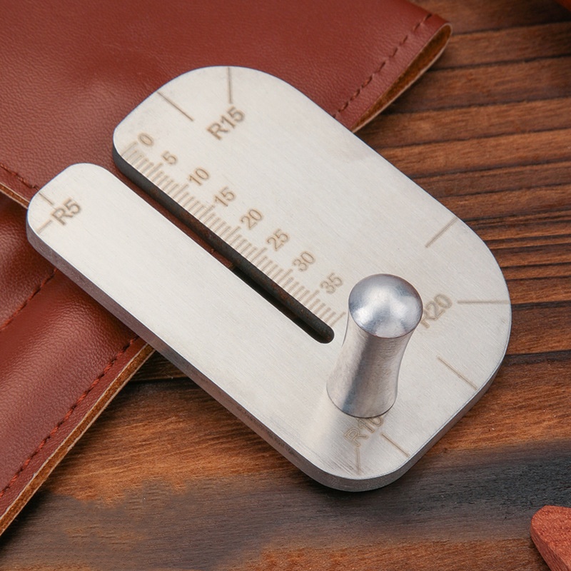 Stainless Steel Leather Stitch - Leatherwork Ruler ulasan dan harga