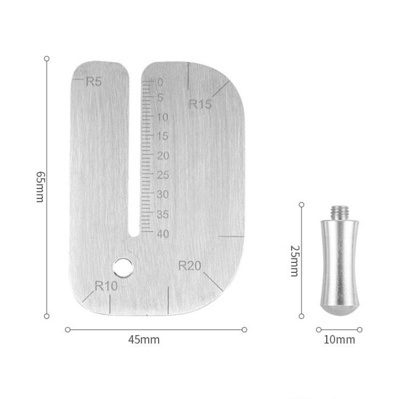 Stainless Steel Leather Stitch - Leatherwork Ruler ulasan dan harga