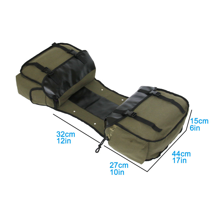 Canvas Leather Rear Saddlebag  - Leather Work Bag ulasan dan harga