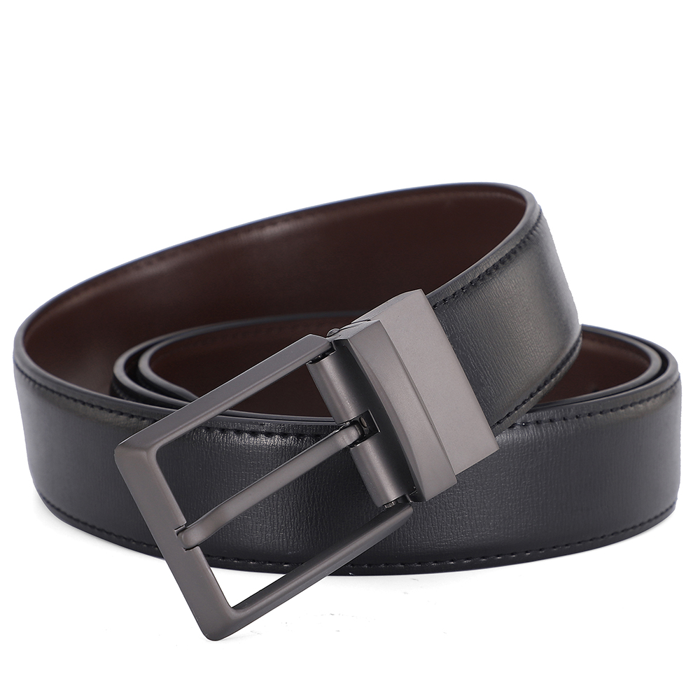Reversible Pin Buckle Men's Be - Leather Work Jeans ulasan dan harga