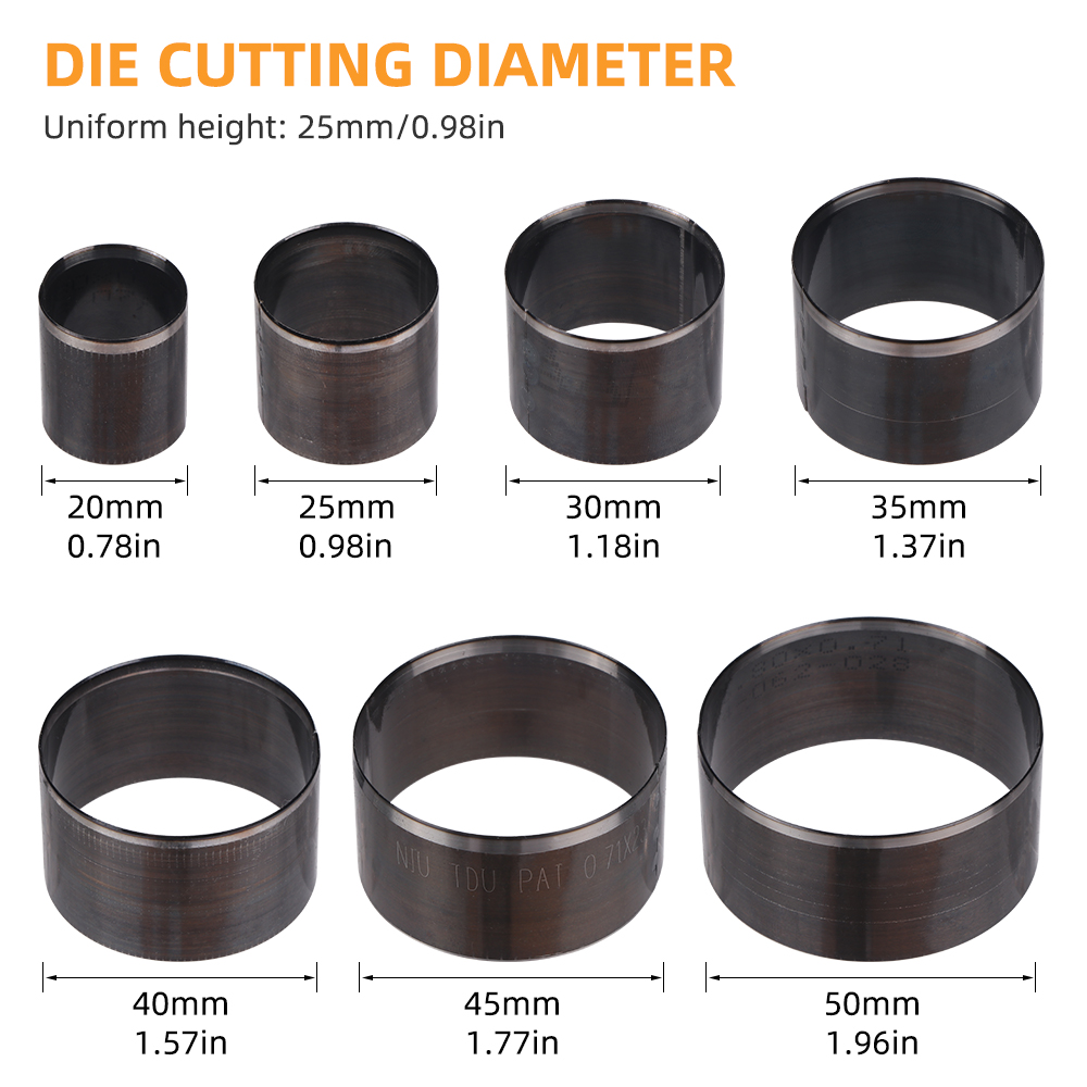 QJH 7Pcs Sharp Leather Cutting - Leatherwork Punch ulasan dan harga