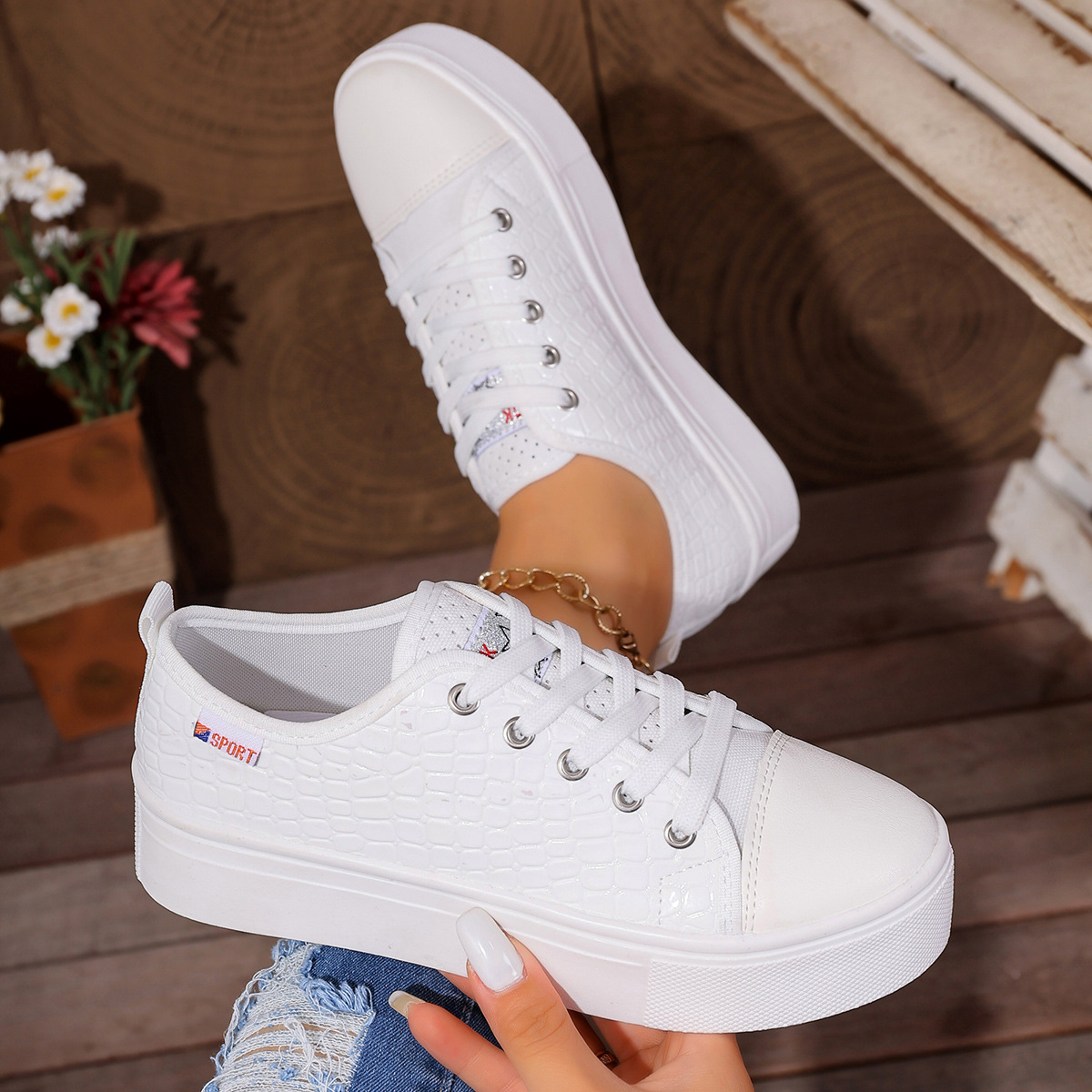New women's flat casual single - Leather Work Flats ulasan dan harga