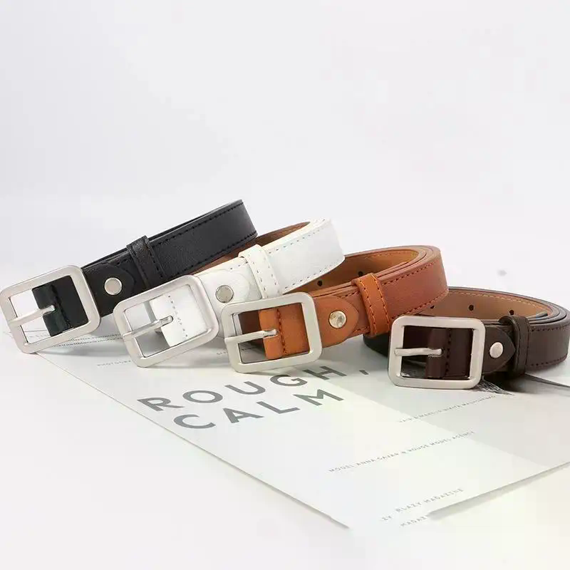 1pc Women's Belt Trendy Square - Leather Work Jeans ulasan dan harga