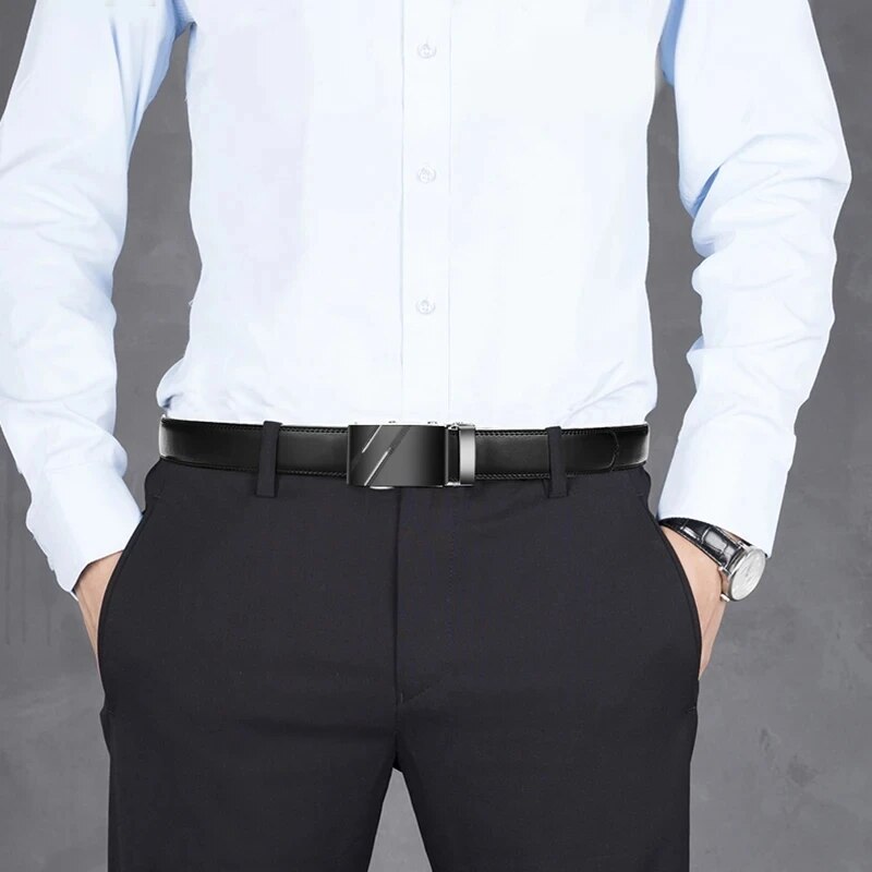 Fashion Business Men'S Belt Ge - Leather Work Jeans ulasan dan harga