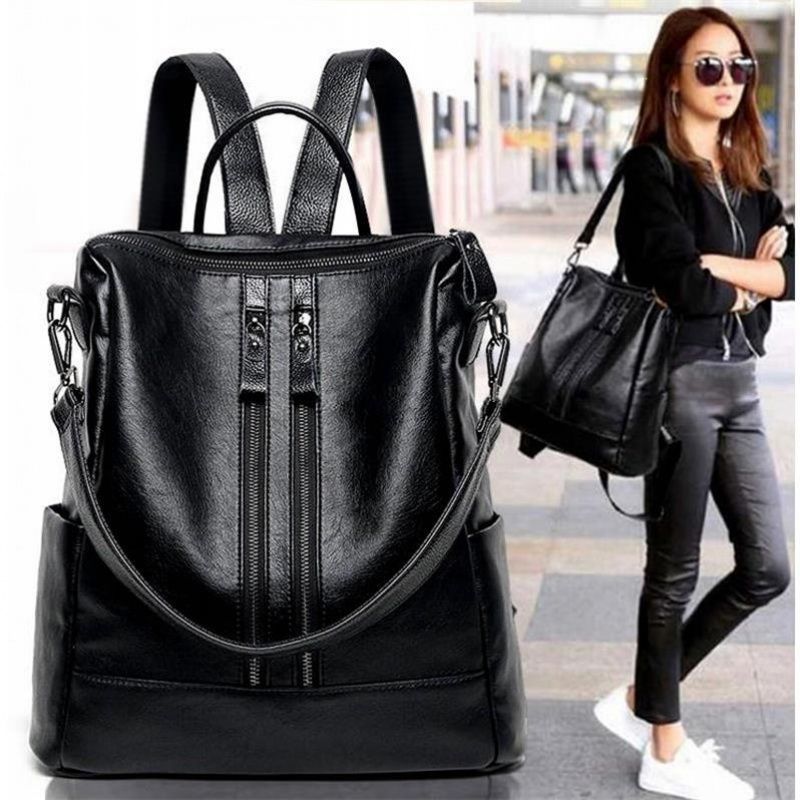 Women Soft Leather Backpack Sc - Leather Work Backpack ulasan dan harga