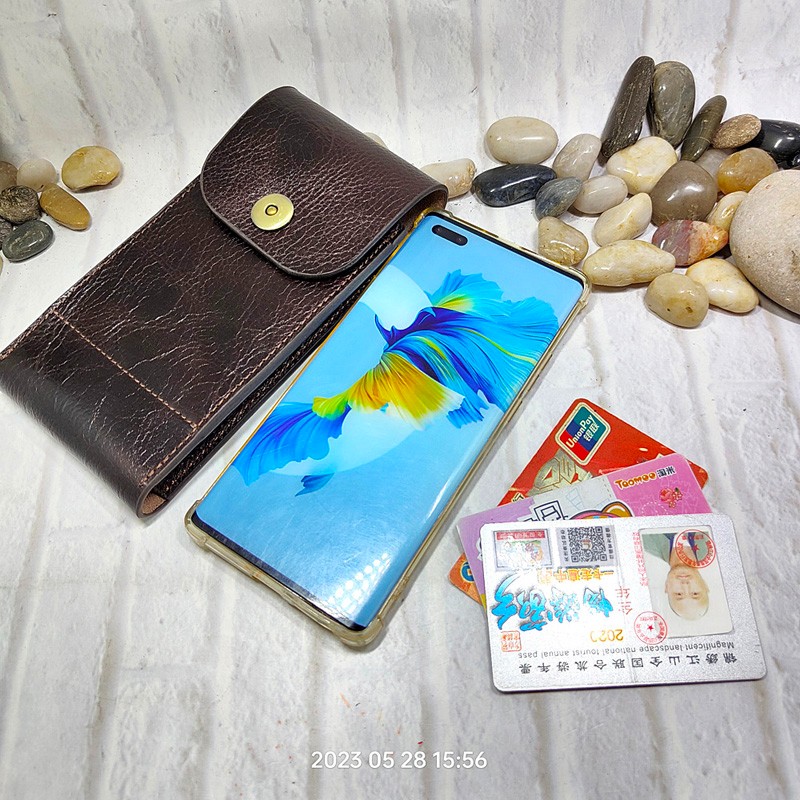 Mobile Phone Waist Bag Holster - Leatherwork Fasteners ulasan dan harga