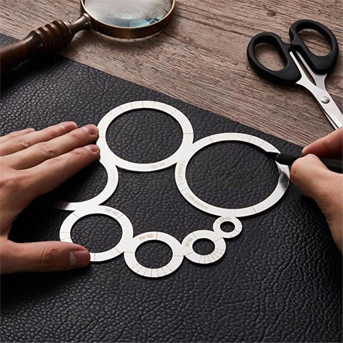 Leatherworking Corner Cutting  - Leatherwork Ruler ulasan dan harga
