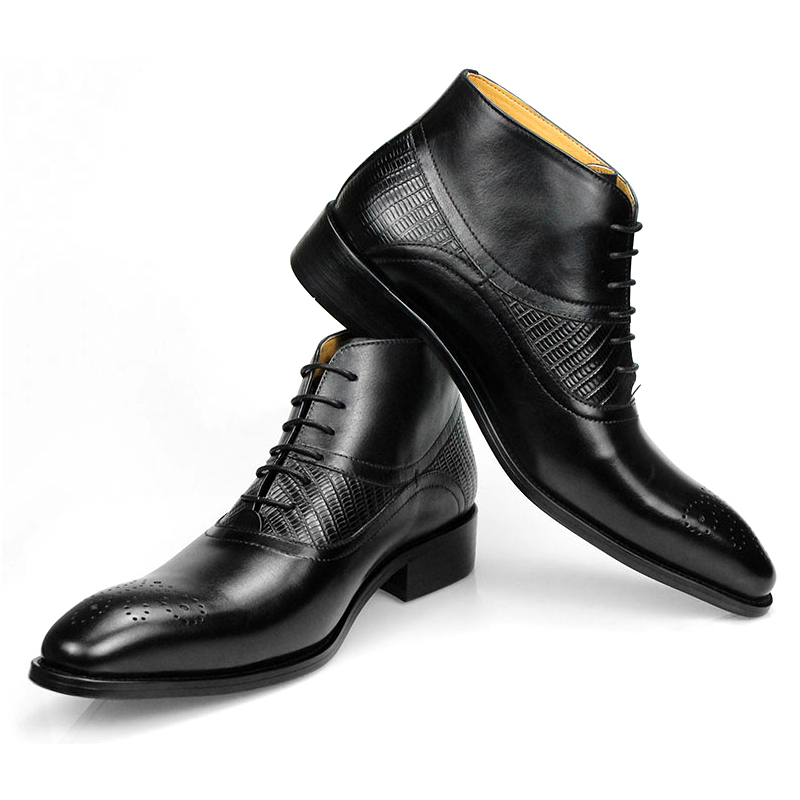 Genuine Leather Shoes Men's Bo - Leather Work Factory ulasan dan harga