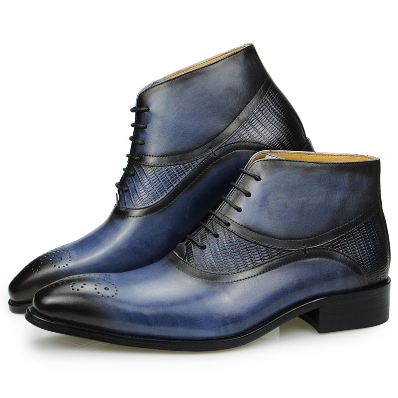 Genuine Leather Shoes Men's Bo - Leather Work Factory ulasan dan harga