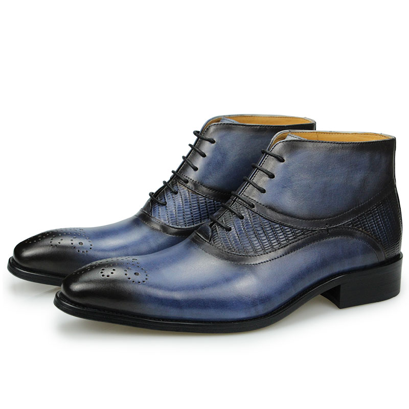 Genuine Leather Shoes Men's Bo - Leather Work Factory ulasan dan harga