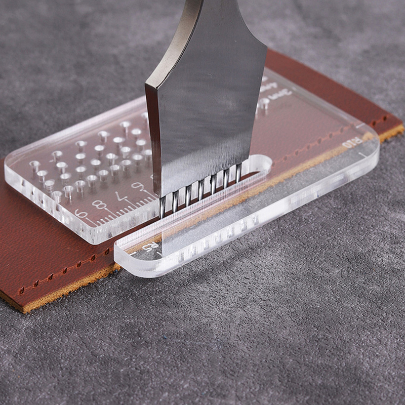 4mm Thickened Transparent Acry - Leatherwork Ruler ulasan dan harga